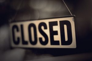 Closed sign