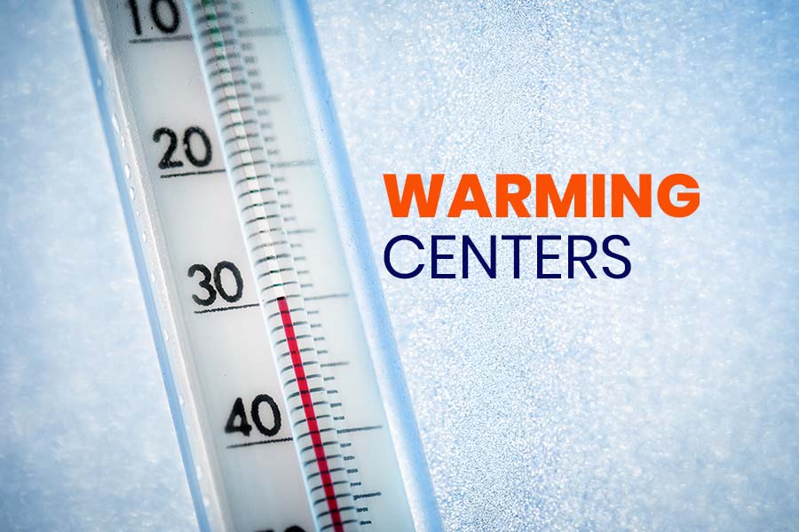 Warming Centers sign